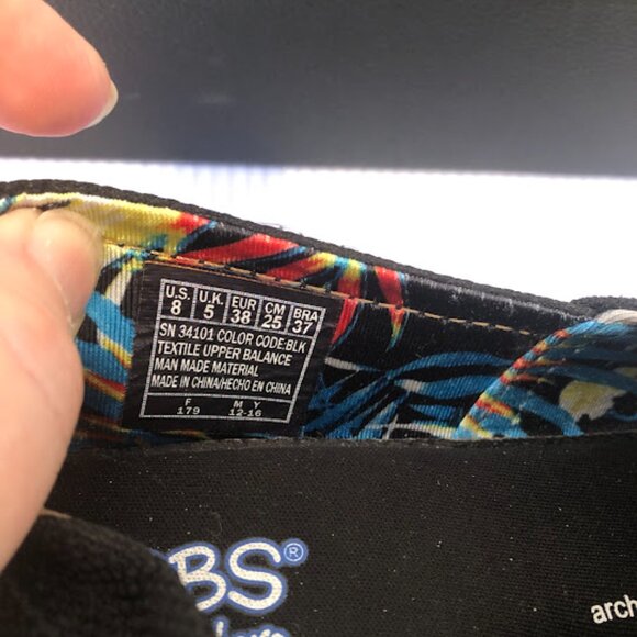 Skechers BOBS Black Espadrille Slip On Wedge Heel in Women's 8M - Picture 10 of 16